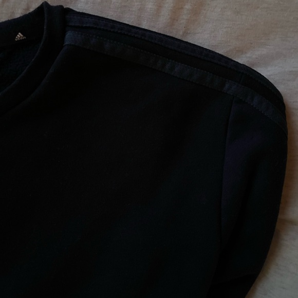 Adidas Men's L Navy Crewneck Sweater - Picture 7 of 8